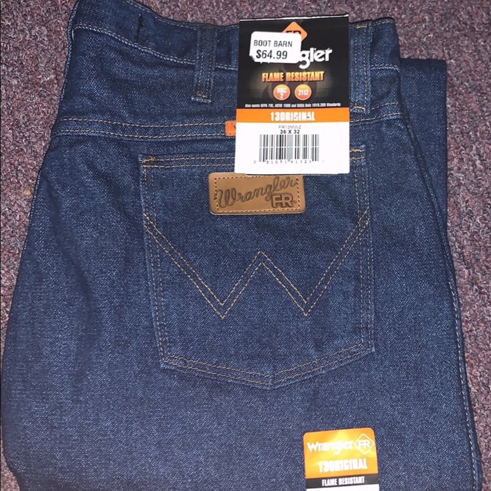 Wrangler 36X32 Fire Retardant Jeans